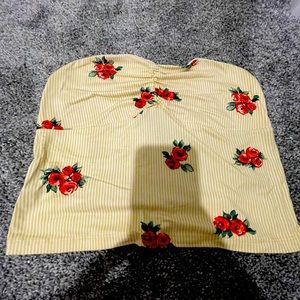 Floral tube top